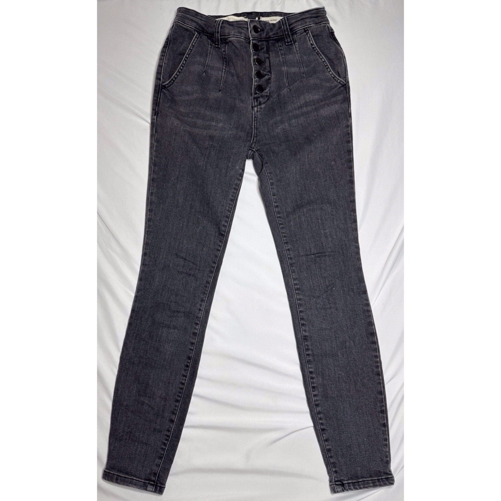 Pilcro Anthropologie High Rise Skinny Dark Gray Jeans Womens Size‎ 27